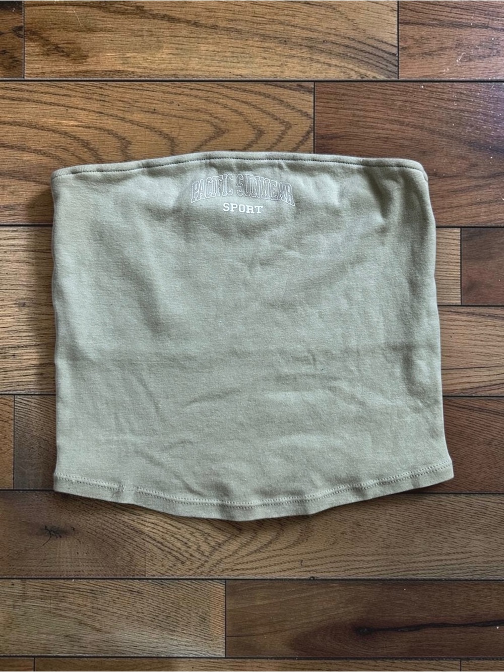 PacSun Women’s Sage Green Pacific Sunwear Sport Strapless Tube Top Size S